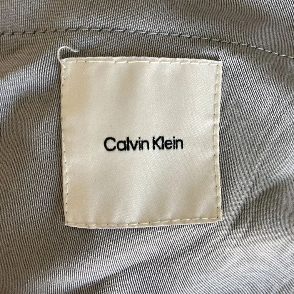 Calvin Klein Mens Slim fit Dress Pants 36 / 32 Dark‎ Grey Solid Stretch